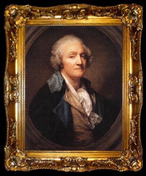 framed  GREUZE, Jean-Baptiste Self-Portrait shs, ta009-2